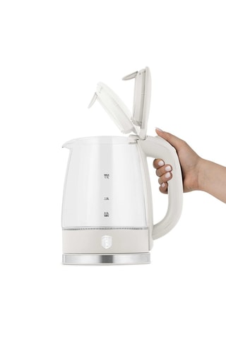 Bouilloire en acier inoxydable Sahara - 1,7 l - 1850-2200 W - Beige et argenté