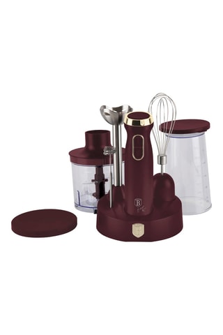 Ensemble mixeur plongeant Leonardo Collection - 800 W - Beige et rouge