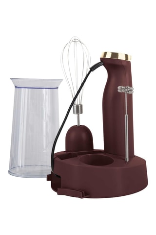 Ensemble mixeur plongeant Leonardo Collection - 800 W - Beige et rouge
