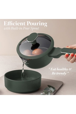 Batterie de cuisine Matte Green – 15 pièces