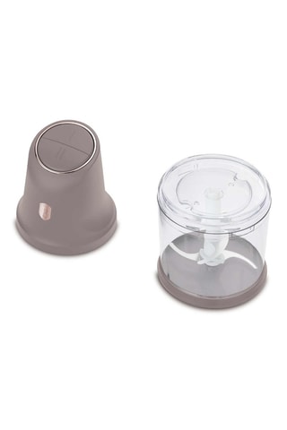 Mini hachoir en acier inoxydable Taupe - 300 W