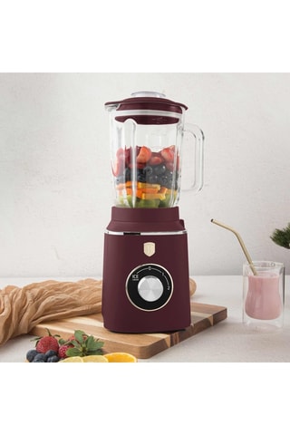 Blender Leonardo - 2 vitesses - 1000 W - Noir, rouge et argenté