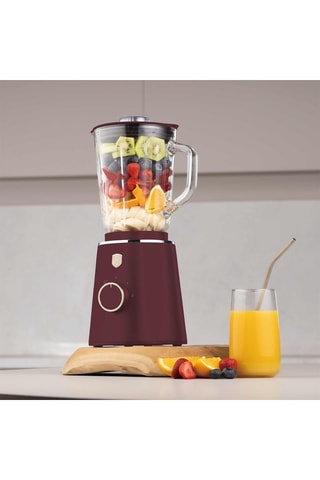 Blender Leonardo - 2 vitesses - 1000 W - Noir, rouge et argenté