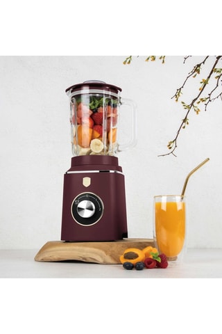 Blender Leonardo - 2 vitesses - 1000 W - Noir, rouge et argenté
