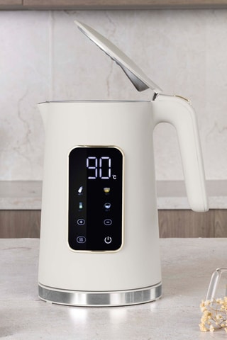 Bouilloire digitale en acier inoxydable Sahara Collection - 1,7 l - 2200 W - Blanc
