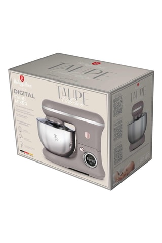 Robot de cuisine en acier inoxydable Taupe - 8 vitesses - 1500 W - Doré, argenté et gris