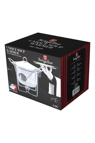 Soupière chauffante en acier inoxydable Black Rose - 4 l