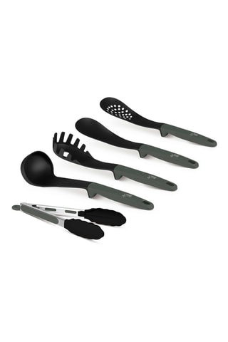 Ustensiles de cuisine Matte Green - 5 pièces