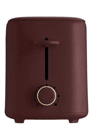 Grille-pain en acier inoxydable Leonardo Collection - 750 W - 2 fentes - Rouge