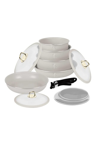 Batterie de cuisine revêtement titane Sahara Collection - 12 pièces