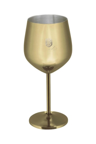 2 verres à vin en acier inoxydable Sahara/Leonardo - 55 cl