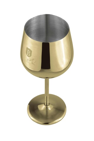 2 verres à vin en acier inoxydable Sahara/Leonardo - 55 cl