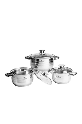 3 faitouts en acier inoxydable Gourmet Line - 16/18/ 20 cm 1,9/2,6/3,6 l