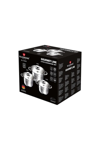 3 faitouts en acier inoxydable Gourmet Line - 16/18/ 20 cm 1,9/2,6/3,6 l
