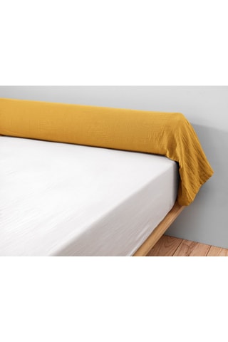 Funda de almohada de gasa de algodón 125 g/m² Gaïa - Azafrán