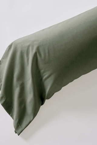 Taie de traversin en coton 120 fils/cm² Perrine - Romarin