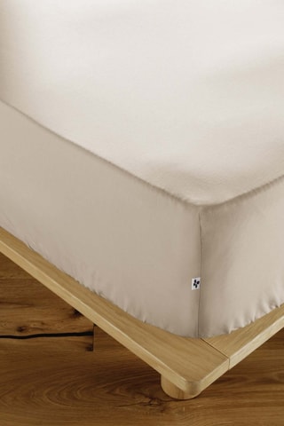 Drap-housse en percale de coton 120 fils/cm² Perrine - Pampa