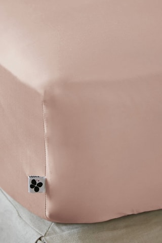 Drap-housse en fibres de bambou 120 fils/cm² Salomé - Blush