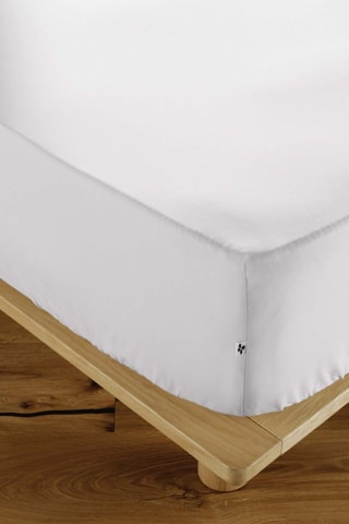 Drap-housse en percale de coton 120 fils/cm² Perrine - Chantilly
