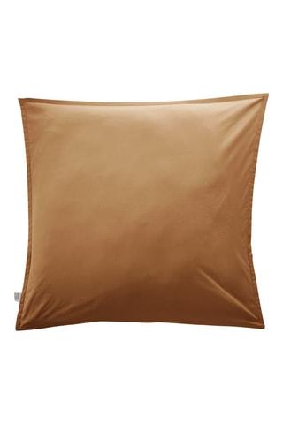 Funda de almohada de percal de algodón 80 hilos/cm² Bally - Marrón