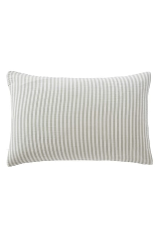 Taie d'oreiller en gaze de coton Romie - Eucalyptus