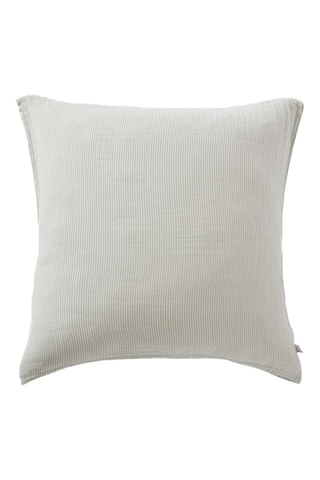 Taie d'oreiller en gaze de coton Romie - Eucalyptus