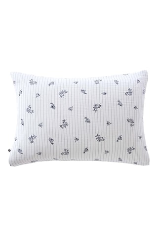 Taie d'oreiller en gaze de coton Eleonore - Blanc