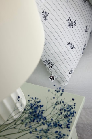 Taie d'oreiller en gaze de coton Eleonore - Blanc