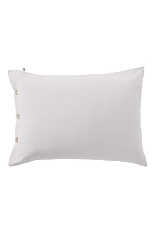 Taie d'oreiller en percale de coton 120 fils/cm² Perrine - Chantilly