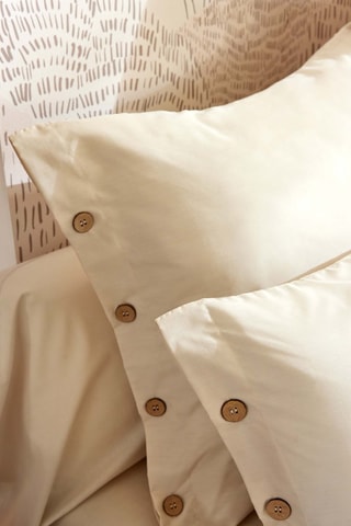 Taie d'oreiller en percale de coton 120 fils/cm² Perrine - Pampa