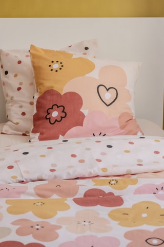Parure de couette en coton 57 fils/cm² Barbotine - Rose