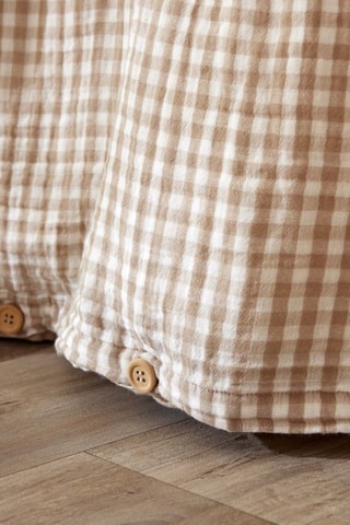 Housse de couette en gaze de coton Vickie - 125 g/m² - Ficelle