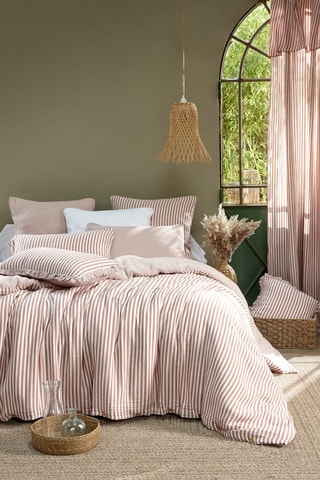 Housse de couette en gaze de coton Romie - 125 g/m² - Abricot