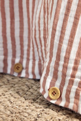 Housse de couette en gaze de coton Romie - 125 g/m² - Abricot