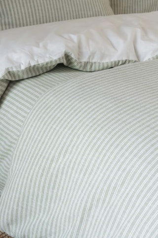 Housse de couette en coton 270 gr/m² Teo - Vert