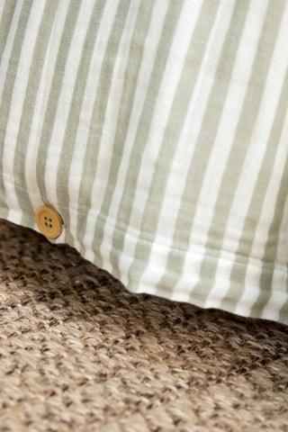 Housse de couette en gaze de coton Romie - 125 g/m² - Eucalyptus