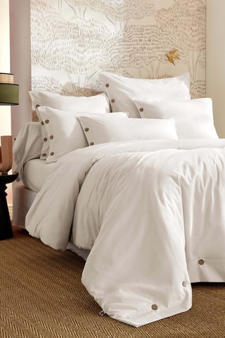 Housse de couette en percale de coton 120 fils/cm² Perrine - Chantilly