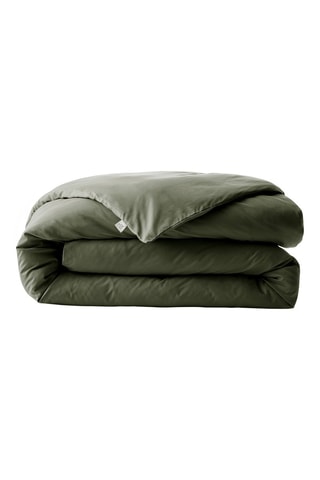 Housse de couette en percale de coton 80 fils/cm² Bally  - Vert