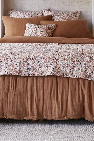 Bout de lit Capucine - Rose et blanc