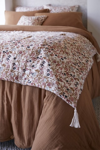 Bout de lit Capucine - Rose et blanc