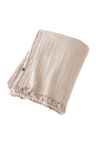 Plaid en coton 220 g/m² Gaïa - Pampa - 180 x 220 cm