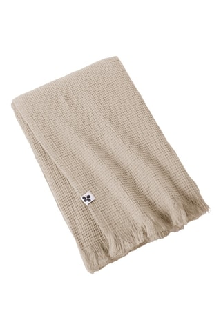 Plaid en coton Alma 210 g/m² - Ficelle
