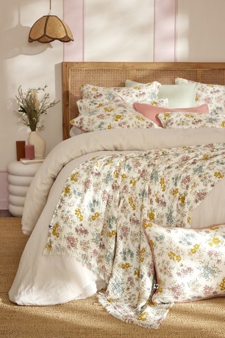 Plaid en gaze de coton Adèle - 220 g/m² - Beige
