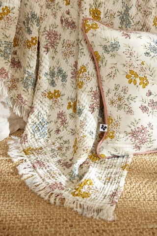 Plaid en gaze de coton Adèle - 220 g/m² - Beige