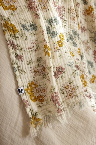 Plaid en gaze de coton Adèle - 220 g/m² - Beige