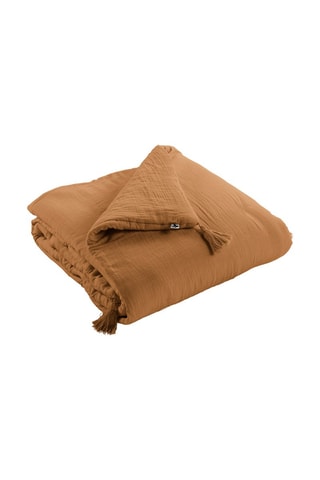 Edredón de gasa de algodón 125 g/m² - Camel