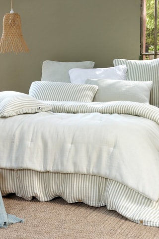 Édredon en gaze de coton Romie - 125 g/m² -  Eucalyptus
