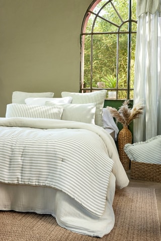 Édredon en gaze de coton Romie - 125 g/m² -  Eucalyptus