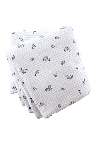 Couvre-lit en gaze de coton Eleonore - 125 g/m² - Blanc