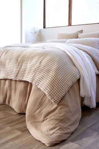 Couvre-lit en gaze de coton  Vickie - 125 g/m² - Ficelle